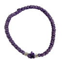 Kομποσκοίνι Kερωμένο - Μωβ σε Διάφορες Χάντρες (ΤΗΙΜ031)