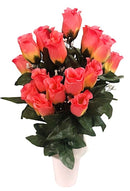 Βάζα για Μνήμα Τριαντάφυλλα 18 Κλαδιά (THIM14115-18) - Ροζ