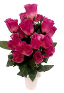 Βάζα για Μνήμα Τριαντάφυλλα 18 Κλαδιά (THIM14115-18) -Μωβ