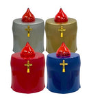 Ηλεκτρικό Πλαστικό Καντήλι "Eternal" με Διακόπτη (Α' Ποιότητας) - Μπλε