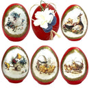 Πασχαλινό Χειροποίητο Αυγό 12/9cm Μικρό -  Σε Διάφορα Σχέδια