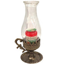 Καντήλι Μεταλλικό Vintage Με Φυτικό Κερί - Πράσινο