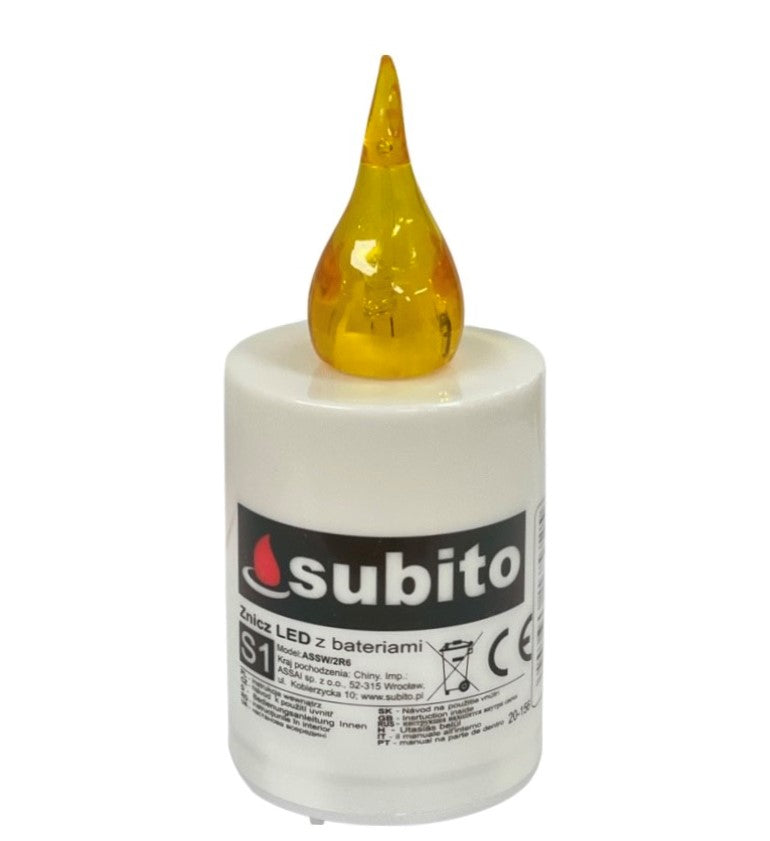 Ηλεκτρικό Κερί SUBITO S1 - Λευκό