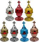 Καντήλι Μεταλλικό Σταυρός - Διάφορα Χρώματα Κιβώτιο 30Τμχ