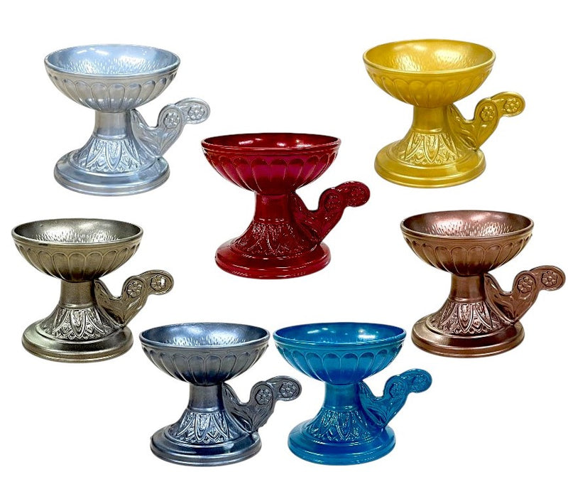 Θυμιατό Μεταλλικό "Κούπα"- Διάφορα Χρώματα Κιβώτιο 40Τμχ