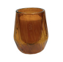 Κηροπήγιο Γυάλινο Bolsius για Κερί 111/96mm StylEco - Καφέ (Κιβώτιο 4τμχ)