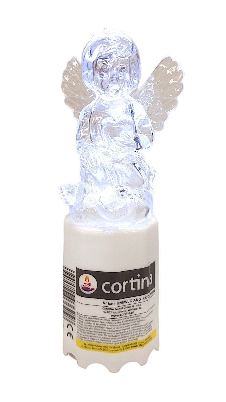 Ηλεκτρικό Κερί CORTINA Αγγελάκι - Λευκό