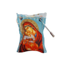 Φυλαχτό Μαξιλαράκι Χρυσόφαντο με Παραμάνα - Παναγία και Χριστός(THIM3461)