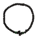 Kομποσκοίνι Kερωμένο -Σκούρο Γκρι με Διάφορες Χάντρες (THIM306)