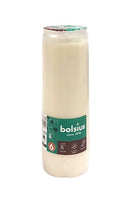 Φυτικό Κερί Διαρκείας 6 Bolsius ~110 Ωρών - Λευκό (Κιβώτιο 20τμχ)