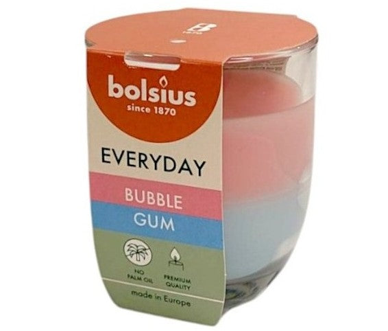 Αρωματικό Κερί Σε Ποτήρι 80/70mm Bolsius (Everyday) - Τσιχλόφουσκα