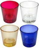 Καντηλόκουπα γυάλινη Μικρή - Διάφορα Χρώματα (THIM1152-IN VARIOUS COLORS) 6Τμχ