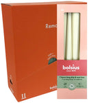 Κεριά Κωνικά Κηροπηγίου (Σπαρματσέτα) 245/24mm Bolsius 4άδα - Soft Pearl Κιβώτιο 8Τμχ