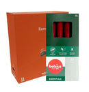 Κεριά  Κηροπηγίου με Φυσικό Vegan Κερί 170/20mm Bolsius 8άδα - Velvet Red Κιβώτιο 4Τμχ