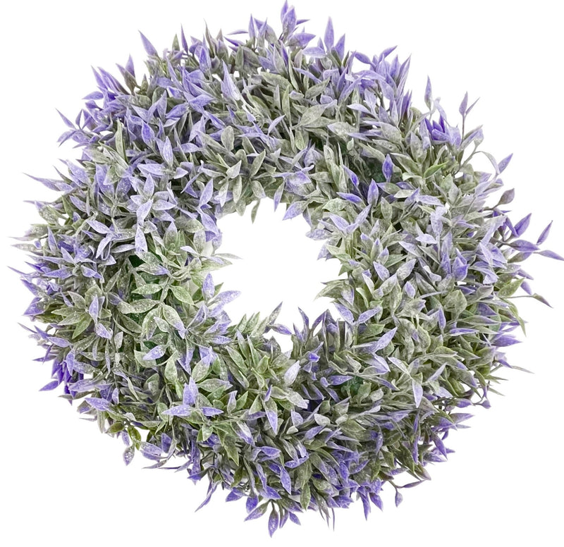 Στεφάνι Πρασινάδα 33cm (ΤΗΙΜ21069) - Μωβ