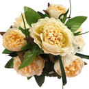 Μπουκέτο Παιώνια 40cm (THIM26037-7) - Λευκό