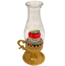 Καντήλι Μεταλλικό Vintage Με Φυτικό Κερί - Χρυσό