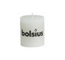 Κερί Κορμός Ρουστίκ Bolsius 80/68mm - Λευκό