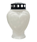 Μεγάλη Ηλεκτρική Πλαστική "Καρδιά" με Διακόπτη (Α' Ποιότητας) - Λευκό Κιβώτιο 8Τμχ