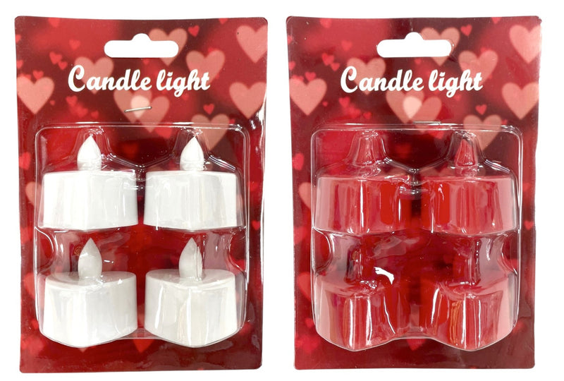 Διακοσμητικό Φωτιστικό Ρεσώ LED (Giftdecor) σε Σχήμα Καρδίας - Σετ 4