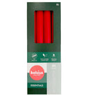 Κεριά  Κηροπηγίου με Φυσικό Vegan Κερί 230/20mm Bolsius 8άδα - Delicate Red