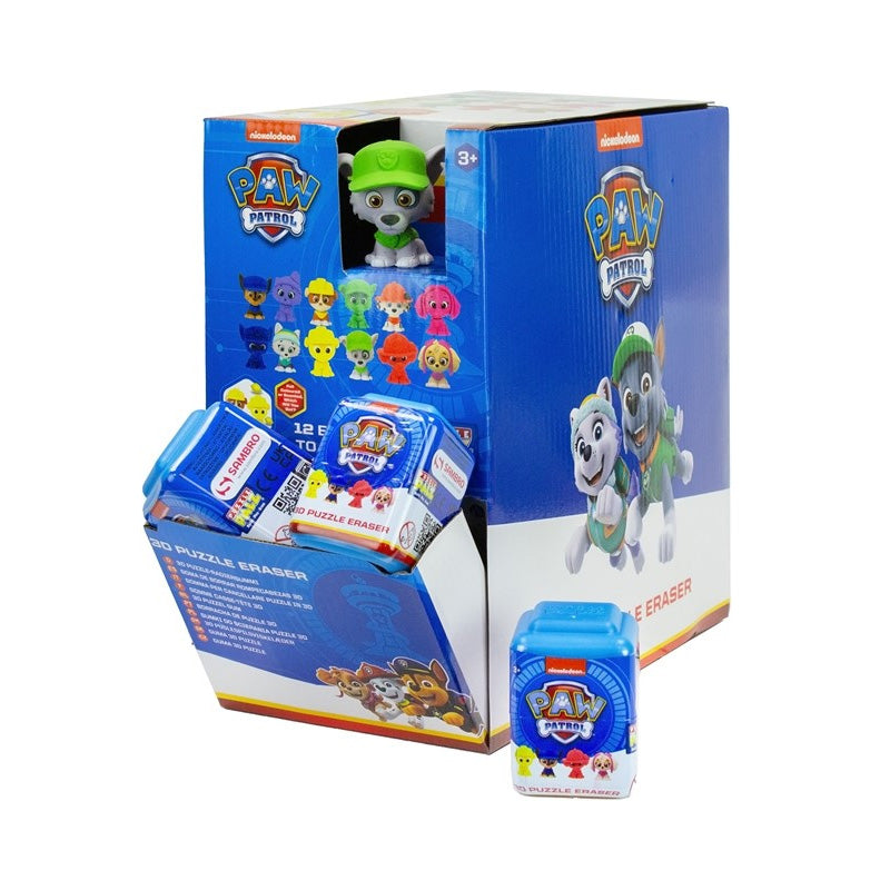 PAW Patrol Puzzle Palz 3D Παζλ, Γόμα, Μίνι Φιγούρα Sambro - Κουτί Έκπληξη 4.50x6.00cm