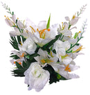 Μπουκέτο Κρίνοι με Τριαντάφυλλα και Ορχιδέες 50cm (ΤΗΙΜ40004-13) - Λευκό