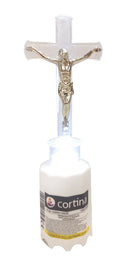 Ηλεκτρικό Κερί CORTNA Σταυρός LED - Λευκό