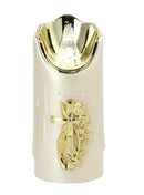 Ηλεκτρικό Κερί CORTINA- Χρυσό με Λευκή Φλόγα