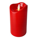 Ηλεκτρικό Κερί Κορμός Ø 70mm CORTINA Ruch - Κινούμενη Φλόγα 125mm - Κόκκινο