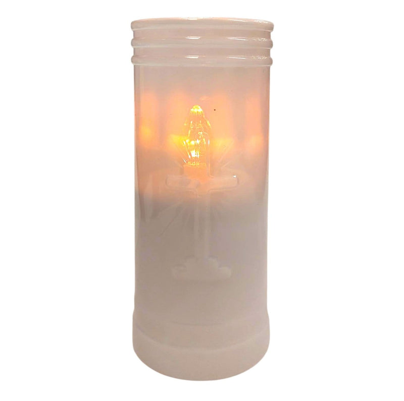 Ηλεκτρικό Κερί Led CORTINA 135/58cm Ιδανικό για Γυάλινα Καντήλια - Λευκό με Θερμό Φωτισμό