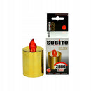 Ηλεκτρικό Κερί SUBITO Golden - Χρυσό με Κόκκινη Φλόγα