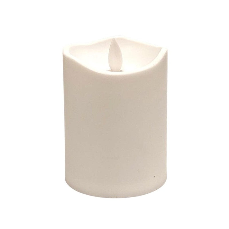 Ηλεκτρικό Κερί Κορμός SUBITO C703 με Κινούμενη Φλόγα 100/75mm - Λευκό (THIM955)