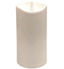 Ηλεκτρικό Κερί Κορμός SUBITO C703 με Κινούμενη Φλόγα 150/75mm - Λευκό (THIM957)