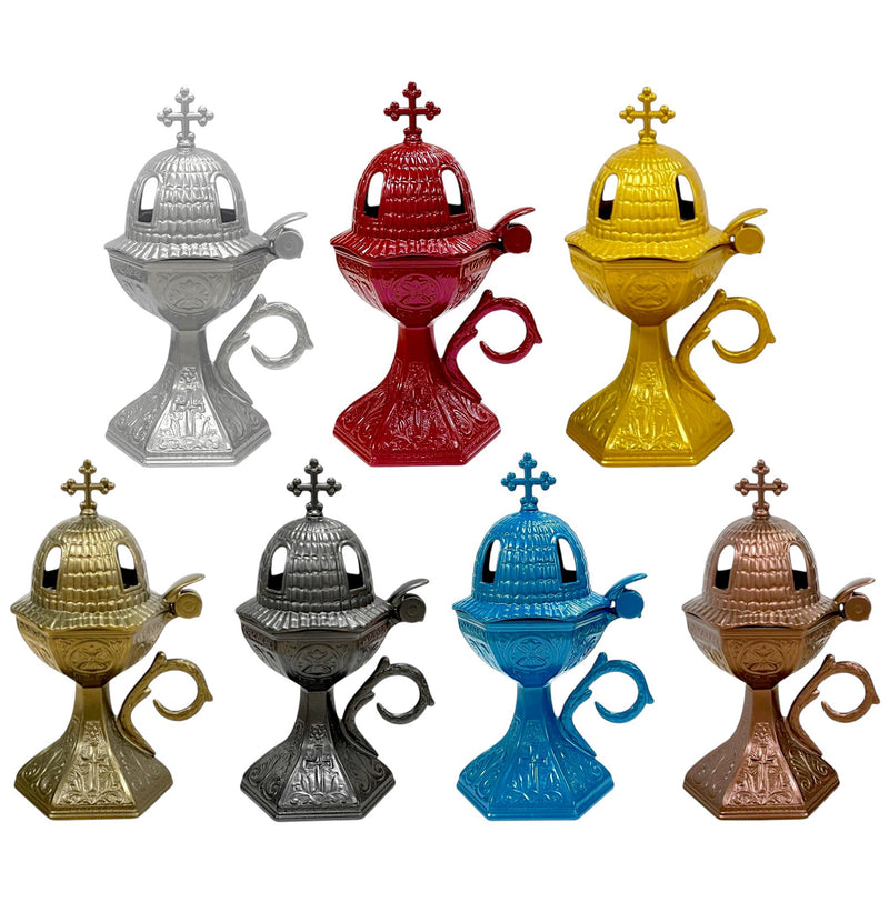 Θυμιατό Μεταλλικό "Εκκλησία"- Διάφορα Χρώματα Κιβώτιο 30Τμχ