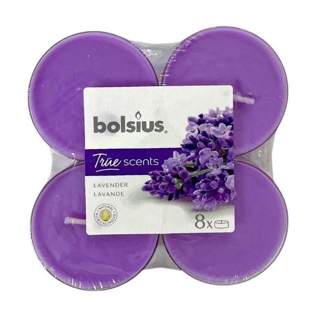 Αρωματικό Ρεσώ 8 Ωρών Clear Cup Bolsius True Scents 8άδα - Λεβάντα