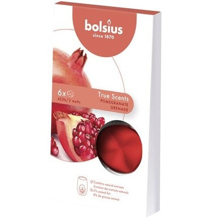 Waxmelts Aromatic Bolsius True Scents 6άδα - Ρόδι
