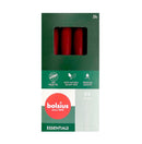Κεριά  Κηροπηγίου με Φυσικό Vegan Κερί 170/20mm Bolsius 8άδα - Velvet Red Κιβώτιο 4Τμχ