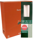 Κεριά Κωνικά Κηροπηγίου (Σπαρματσέτα) 245/24mm Bolsius 4άδα - Cloudy White Κιβώτιο 8Τμχ