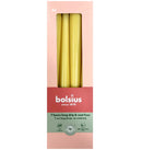 Κεριά Κωνικά Κηροπηγίου (Σπαρματσέτα) 245/24mm Bolsius 4άδα - Sunny Yellow Κιβώτιο 8Τμχ