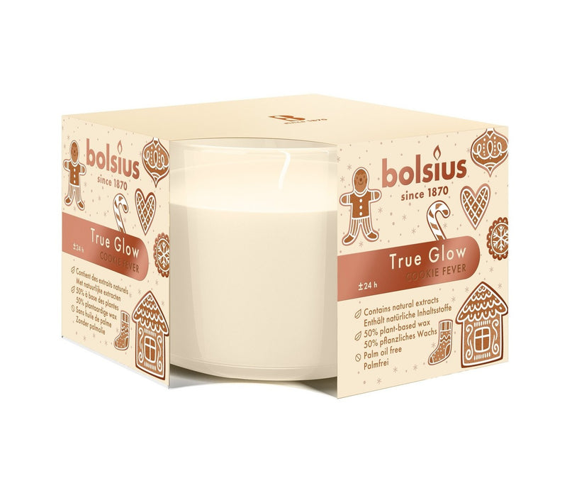 Αρωματικό Κερί σε Ποτήρι 63/90mm Bolsius True Glow XMAS - Coocie Forever