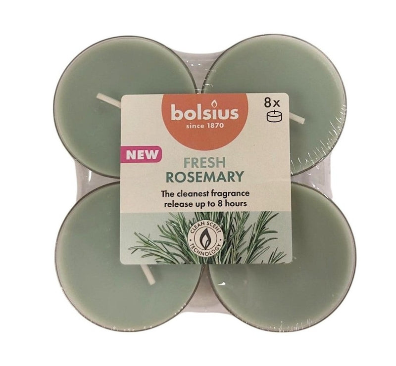 Αρωματικό Ρεσώ 8 Ωρών Clear Cup Bolsius True Scents 8άδα - Δεντρολίβανο