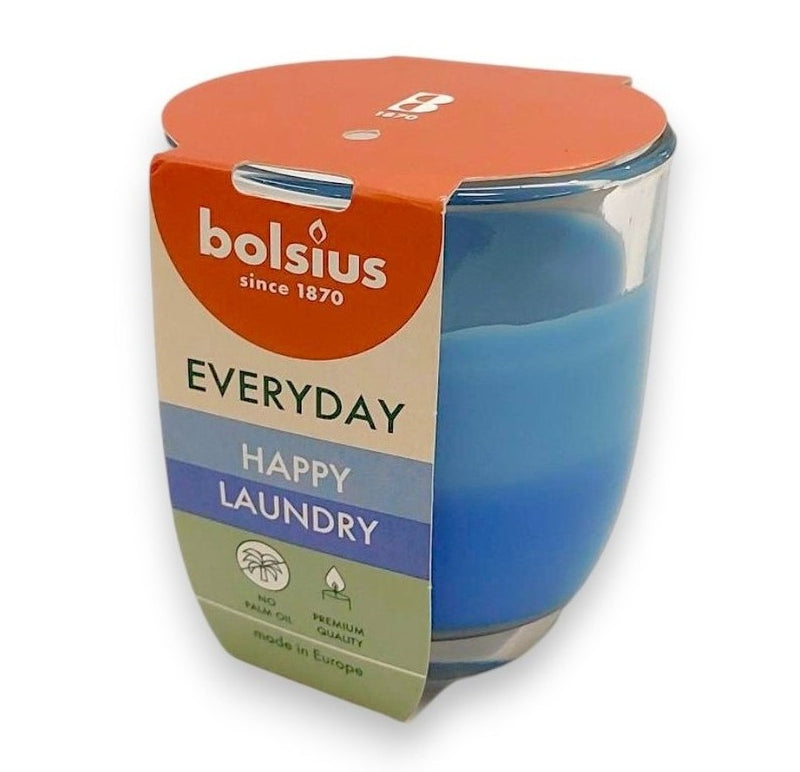 Αρωματικό Κερί Σε Ποτήρι 80/70mm Bolsius (Everyday) - Happy Laundry