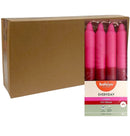 Κεριά Κηροπηγίου (Σπαρματσέτα) 180/21.3mm Bolsius Everyday Two-Tone 8άδα - Παγωτό Κεράσι Κιβώτιο 8Τμχ