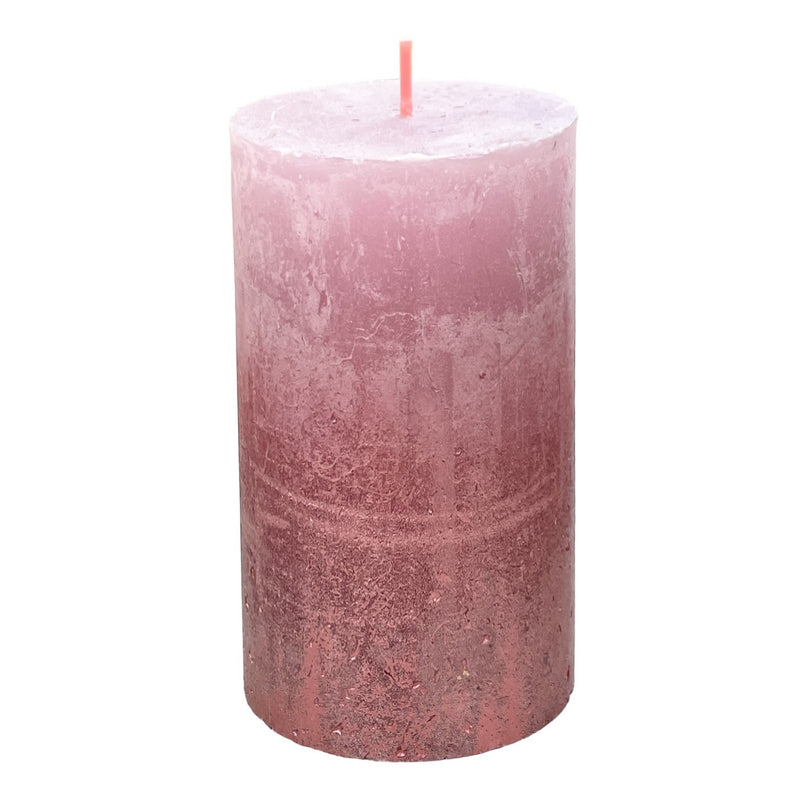 Κερί Κορμός Ρουστίκ Bolsius 130/68mm Silhouette - Ash Rose & Rose