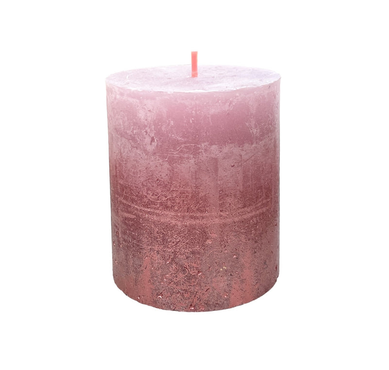 Κερί Κορμός Ρουστίκ Bolsius 80/68mm Silhouette - Ash Rose & Rose