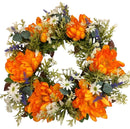 Στεφάνι Χρυσάνθεμο 43cm (THIM36037) - Πορτοκαλί