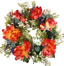 Στεφάνι Χρυσάνθεμο 43cm (THIM36037) - Ροζ