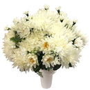 Βάζα για Μνήμα Χρυσάνθεμα 36 Κλαδιά (THIM36047-36) - Λευκό