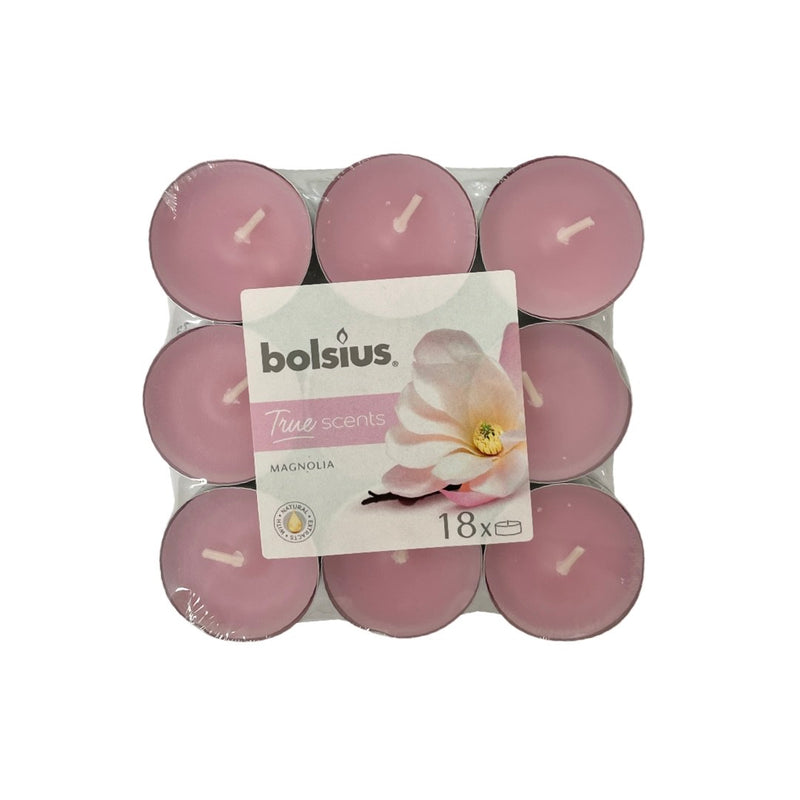 Αρωματικό Ρεσώ 4ωρών Bolsius True Scents 18άδα - Μανόλια Κιβώτιο 8τμχ